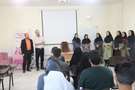 تبریک پیوند آسمانی ازدواج و اهدای گل به زوجین در مرکز آموزش های حین ازدواج (موسسه بهار نکو)