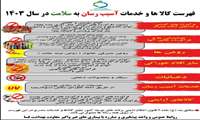 فهرست کالاها و خدمات آسیب رسان به سلامت در سال ۱۴۰۳