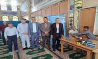 برپایی ایستگاههای سلامت خدمات جهادی، معاونت غذا و دارو و معاونت بهداشت در مصلی نماز جمعه بمناسبت هفته سلامت